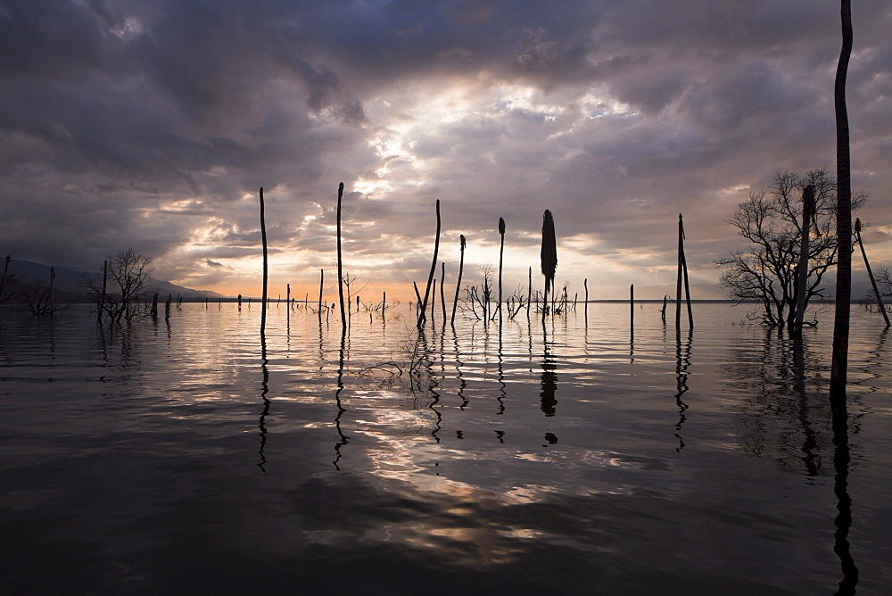 Impressions of Saltlake Lago Enriquillo, Isla Cabritos National Park, Dominican Republic