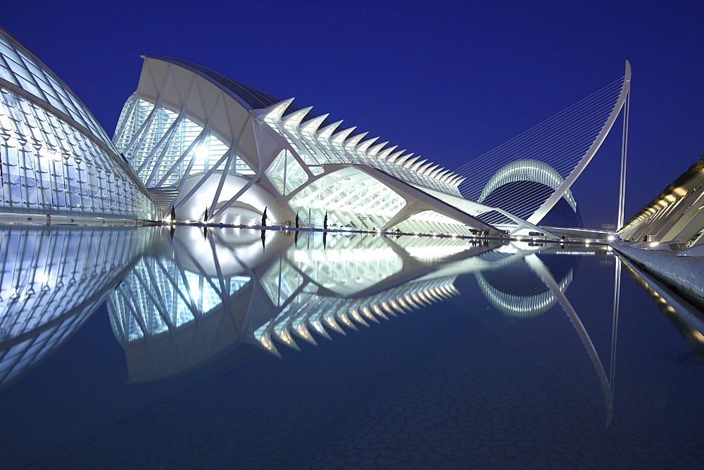 L'Hemisferic, Museo de las Ciencias PrÃŒncÃŒpe Felipe, Â¡gor, Architect Santiago Calatrava, Valencia, Spain