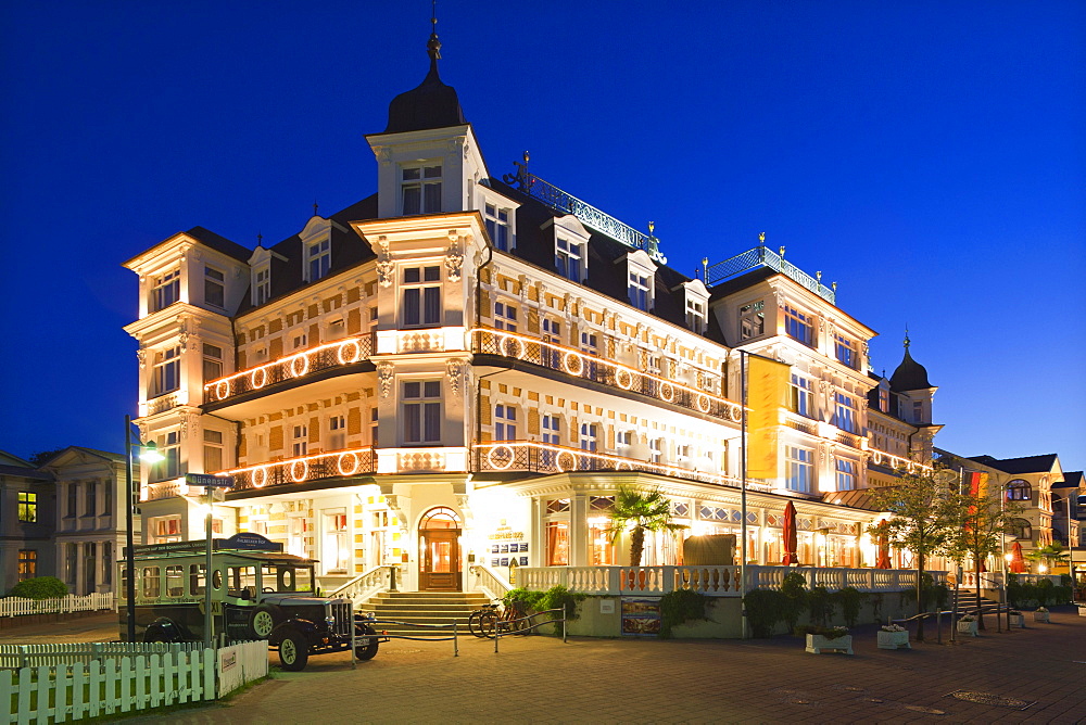 Hotel Ã‘Ahlbecker HofÃ¬, Ahlbeck seaside resort, Usedom island, Baltic Sea, Mecklenburg-West Pomerania, Germany