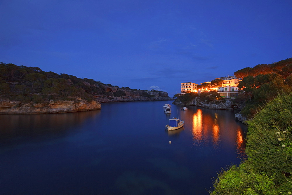 Cala Figuera, bay, near Santanyi, Mallorca, Balearic Islands, Spain, Europe