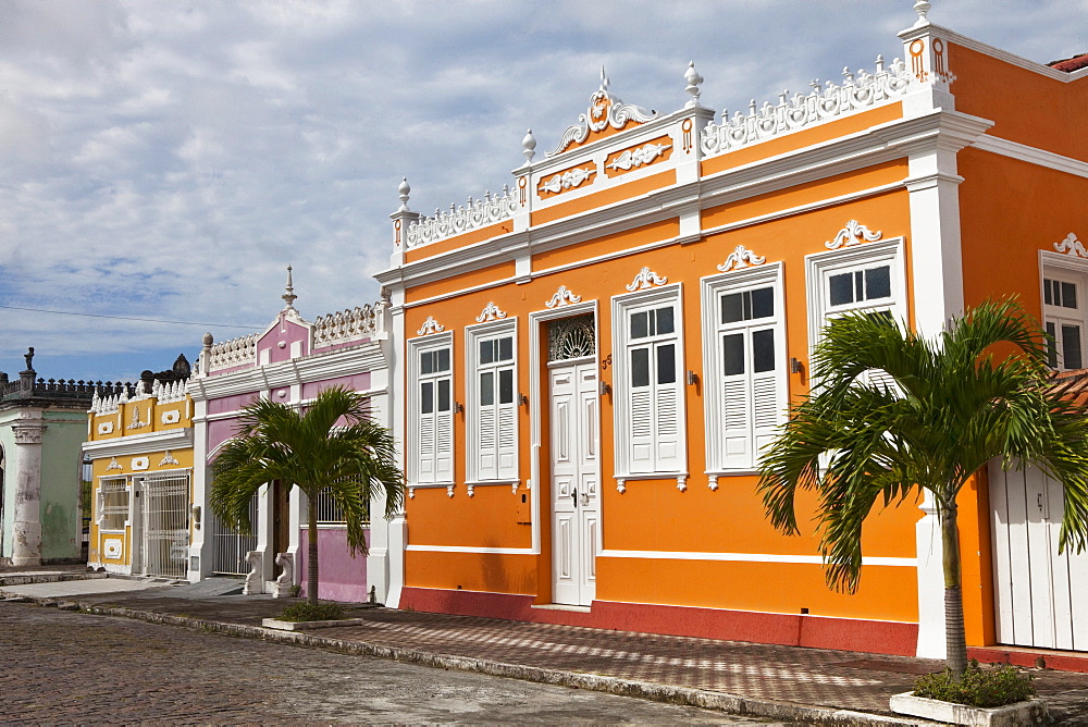 Historical houses in Canavieiras, Cacao Coast, State of Bahia, Brazil, South America, America