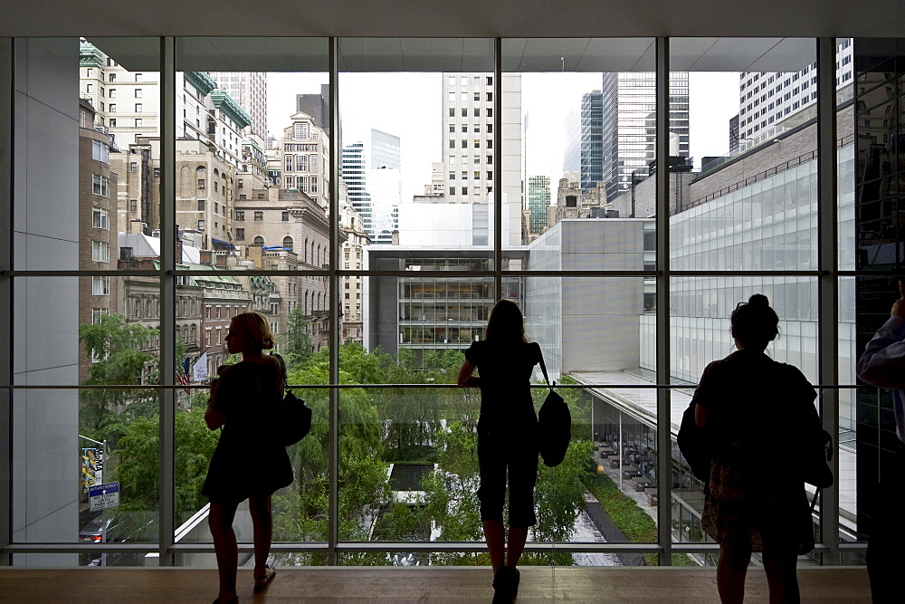 Visitors in the Museum of Modern Art, Manhattan, New York City, New York, USA