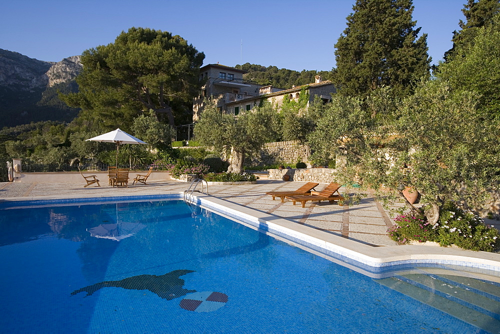 Swimming Pool at Sa Pedrissa Agroturisme Finca Hotel, Deia, Mallorca, Balearic Islands, Spain