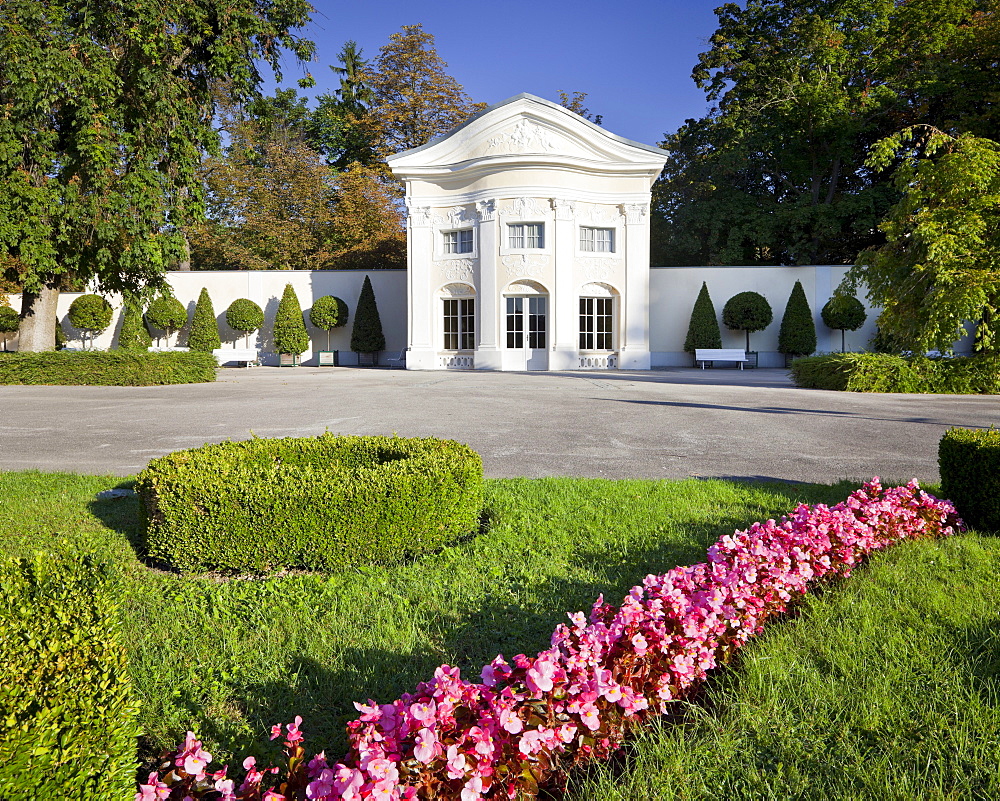Rosarium and Orangerie at Dobelhoff Park, Baden, Lower Austria, Austria, Europe