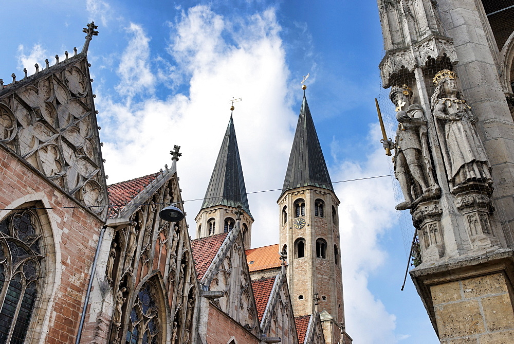 Plastic at the Old Town City Hall, architect Ludwig Winter, St Martini Church, Braunschweig, Lower Saxony, Germany