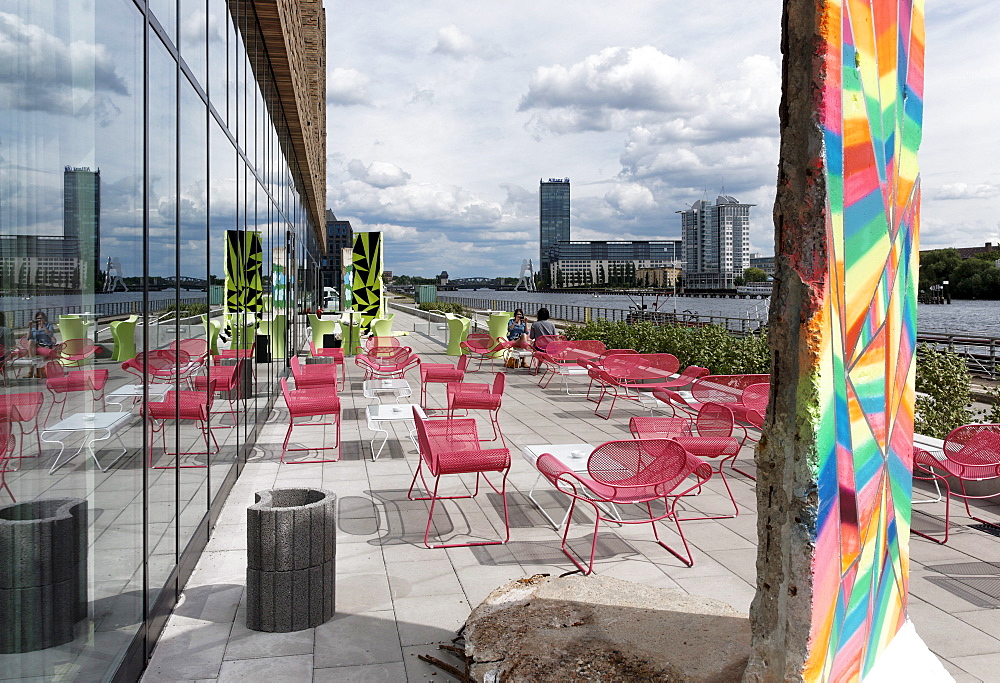 Cafe, Spree, Friedrichshain, Berlin, Germany