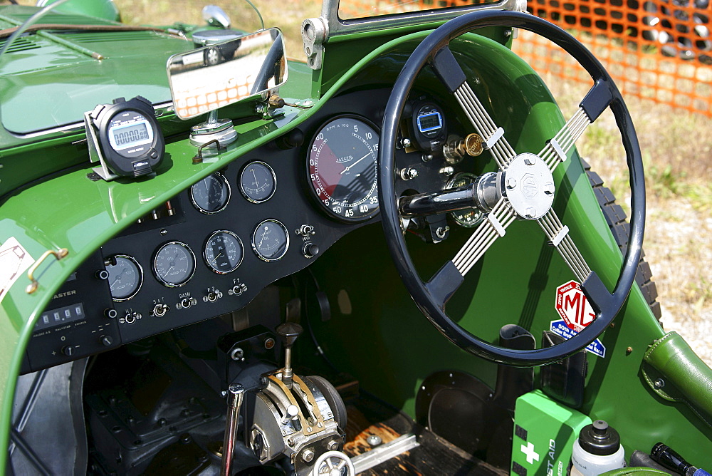 Close up of a veteran car at an exhibition, Brescia, Lombardia, Italy, Europe