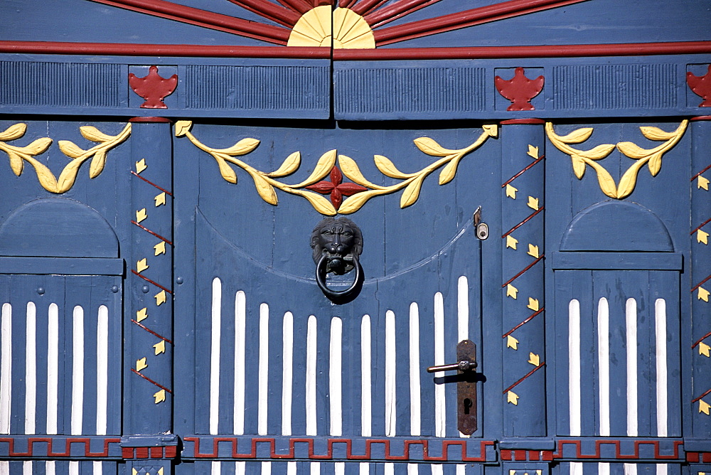 Decorative Old Door, Ribe, Southern Jutland, Denmark