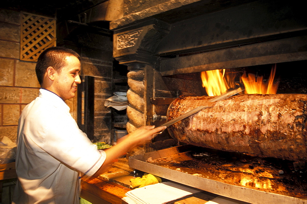 Oven with Kebap at the restaurant, Bodrum, Turkey