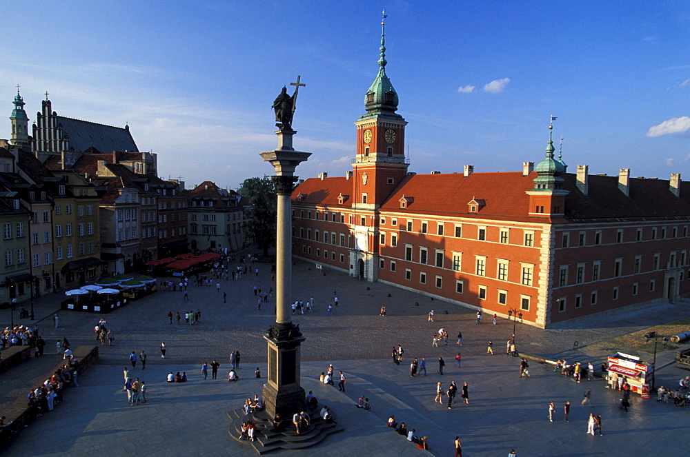 Castle Square with Royal Castle and Sigismund's Column, Warsaw, Poland