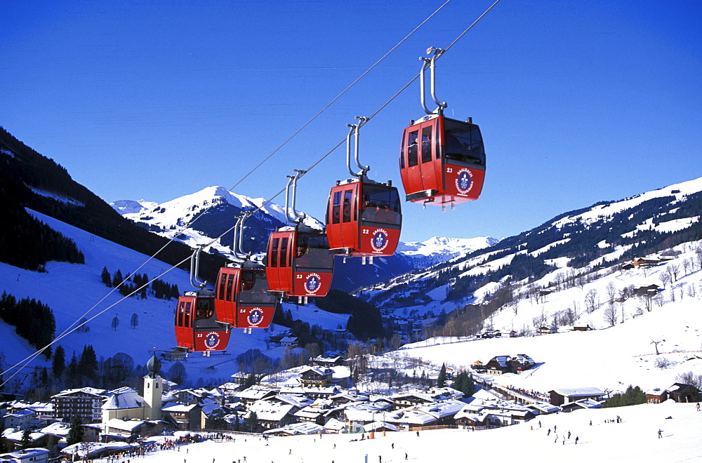 Kohlmais Aerial Cableway, Saalbach, Salzburger Land, Austria