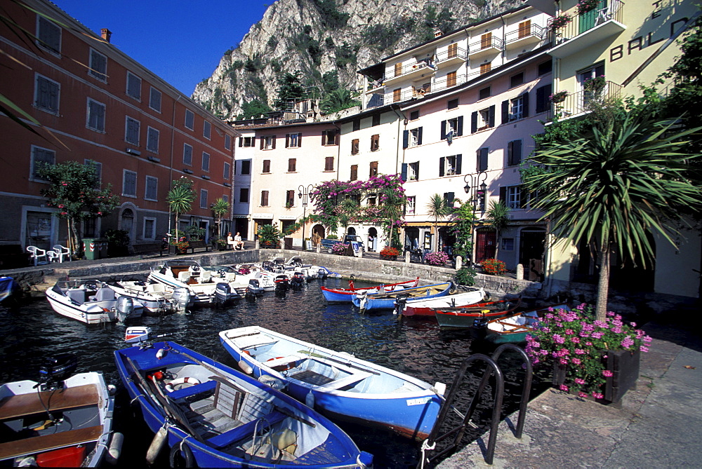 Small harbor of Trentino, Lake Garda, Trentino, Italy