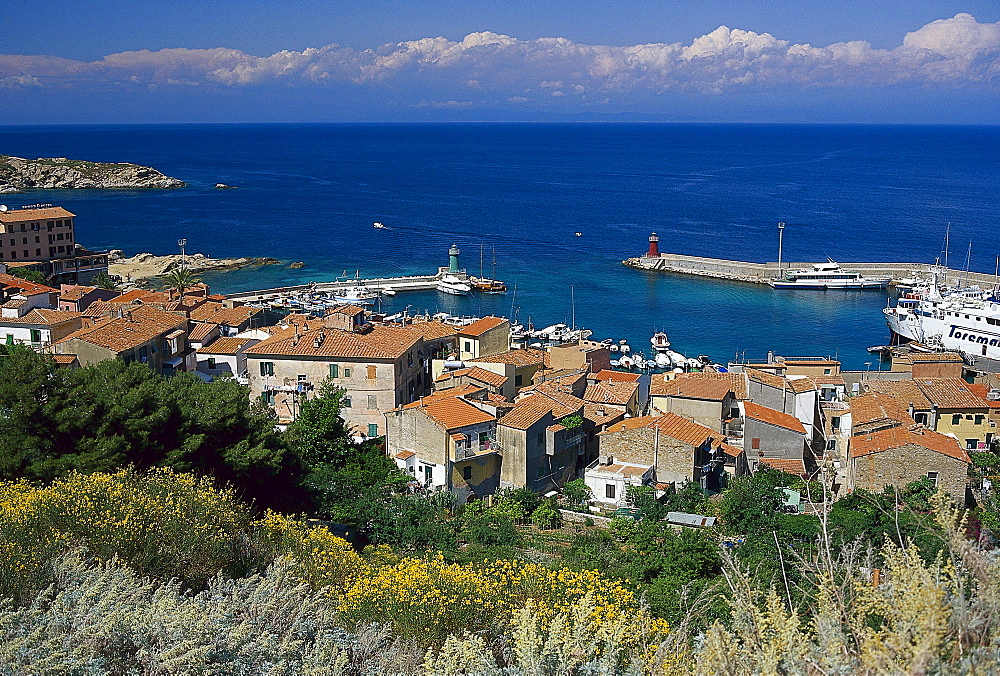 Harbour of Giglio Porto, Giglio, Tuscany, Italy