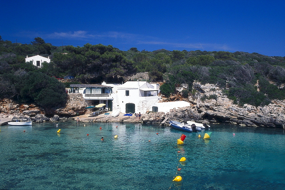 Coastal landscape at Cala de BinisafË™ller, Minorca, Spain