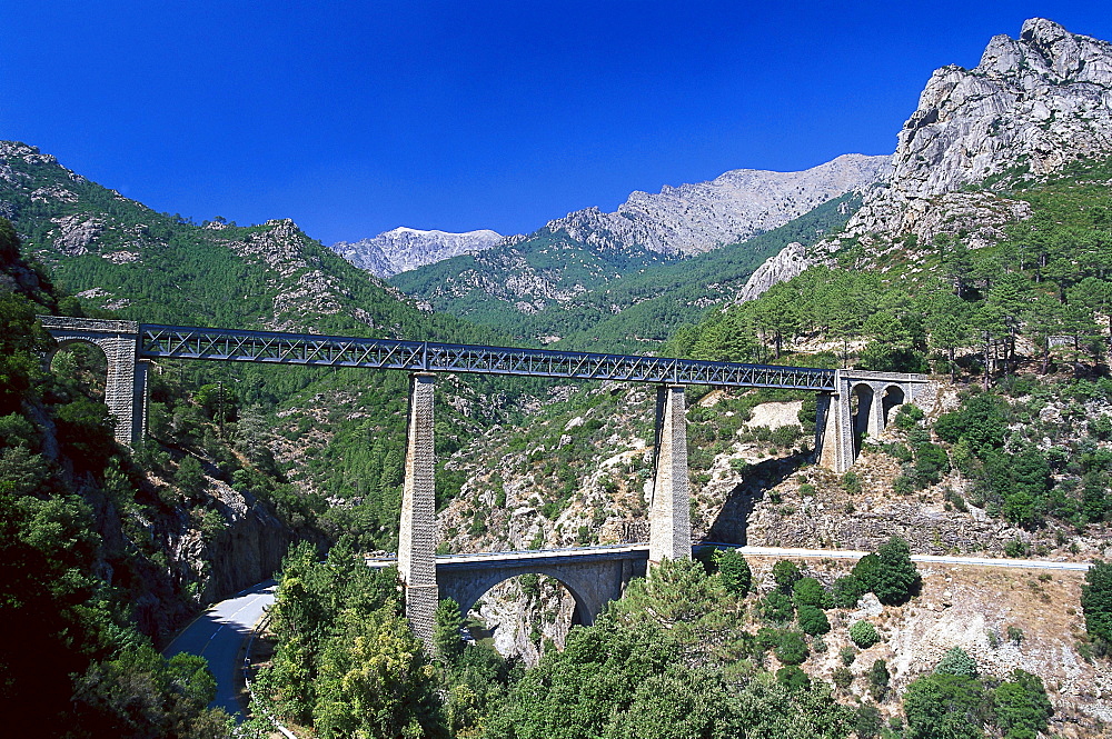 Pont du Vecchio, Architect Gustave Eiffel, Venaco Corsica, France