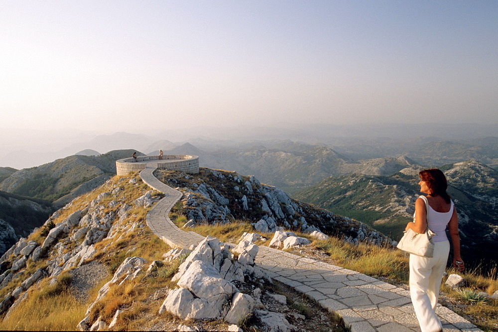 Viewpoint at Lovcen national park near Centinje, Montenegro