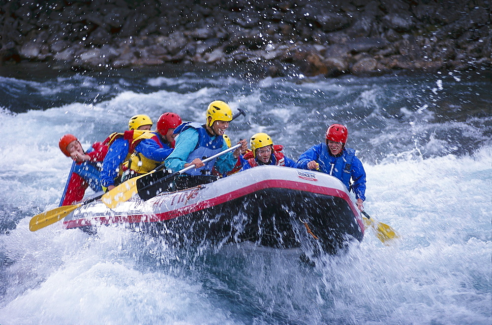 Rafting on the River Otta, Oppland, Norway