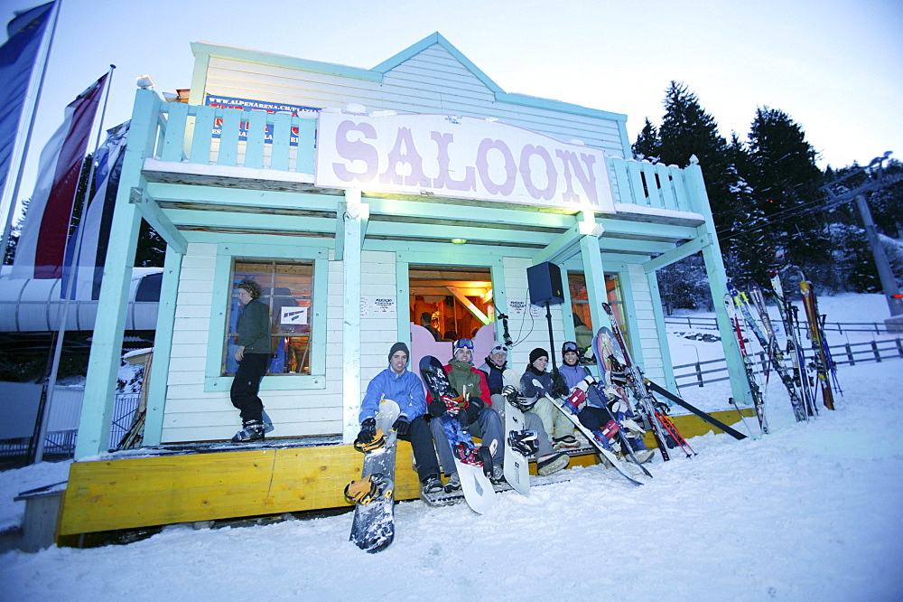 Apres Ski at the Pub Saloon, Laax Murschetg, Grisons, Switzerland