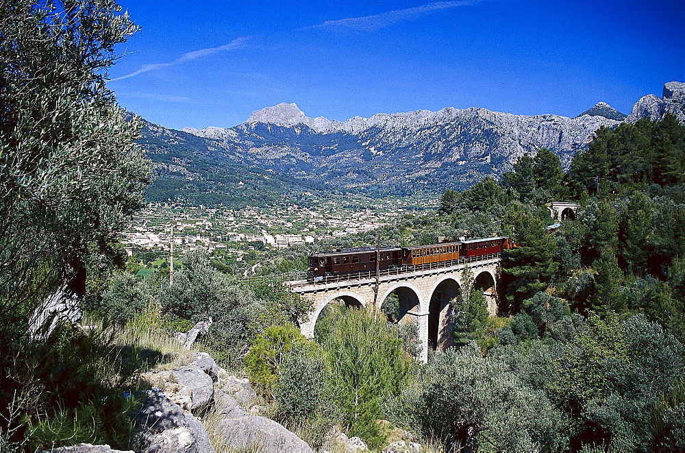 Historical railway from Palma to Soller, SollÃˆr, Majorca, Spain