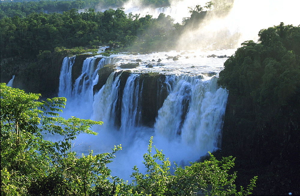 Garganta del diabolo, view at Iguazu falls, Parana, Brazil, South America, America