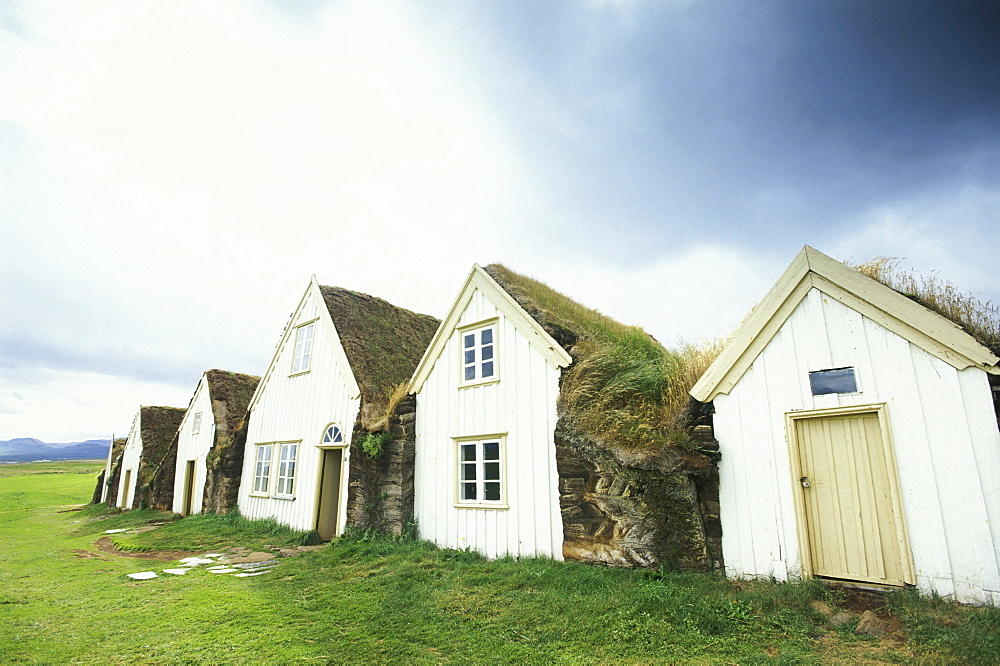 Icelandic turf houses, Museum, Glaumbaer, North Island