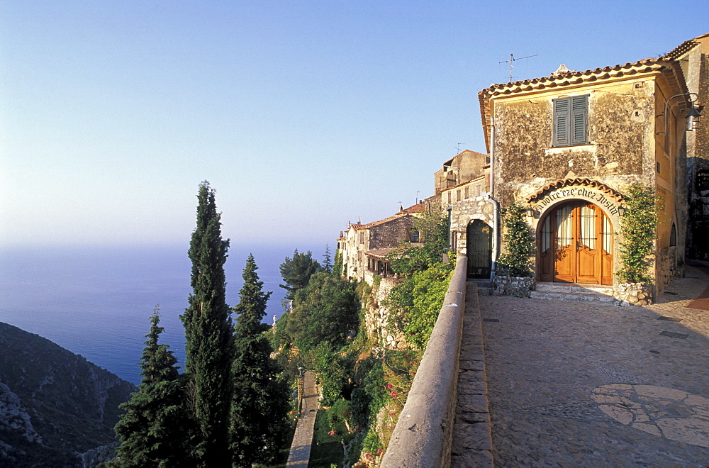 House at mountain village Eze, Cote dÂ¥Azur, Alpes Maritimes, Provence, France, Europe