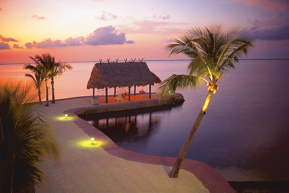 Shack at the sea, holiday resort, Key Largo, Florida, USA