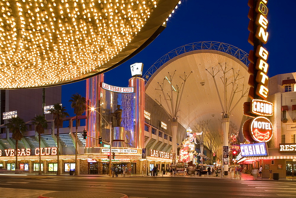 The Freemont Street Experience in Downtown Las Vegas, Las Vegas, Nevada, USA