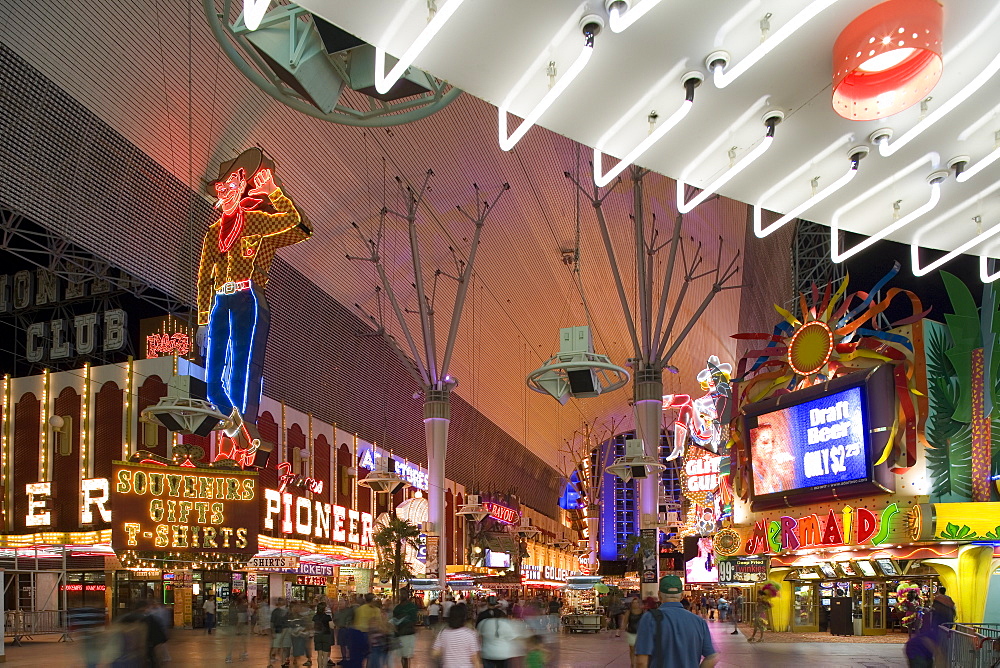 The Freemont Street Experience in Downtown Las Vegas, Las Vegas, Nevada, USA