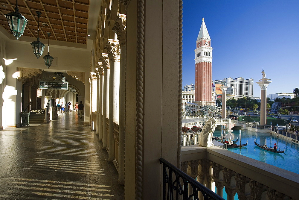 Evening shot of the Venetian Resort Hotel and Casino in Las Vegas, Nevada, USA