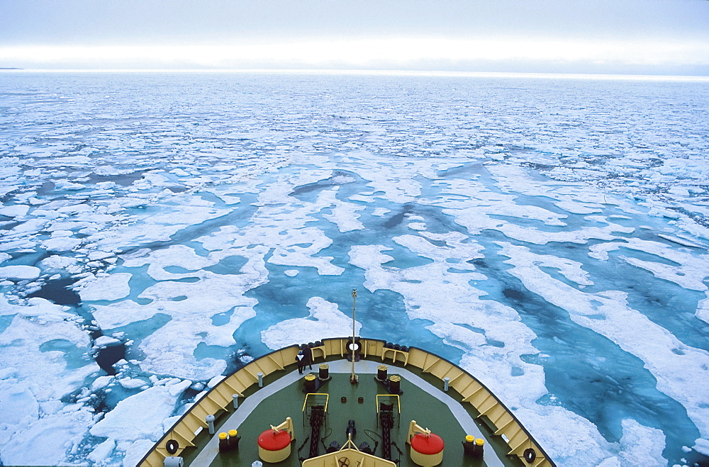 Icebraker in Canadian Arctic