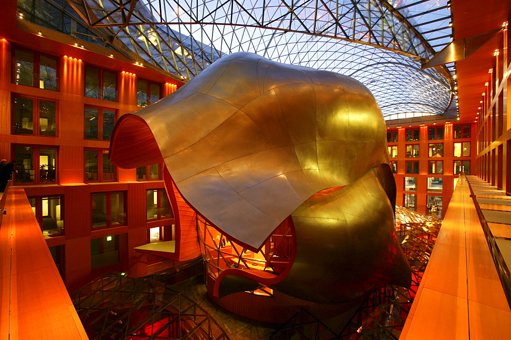 DZ-Bank at Pariser Platz, conference hall, Berlin, Germany