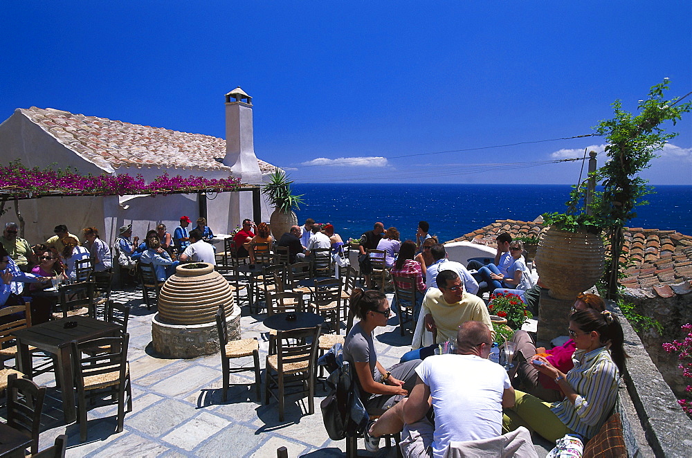 Restaurant in Monemvasia, Peloponness, Greece