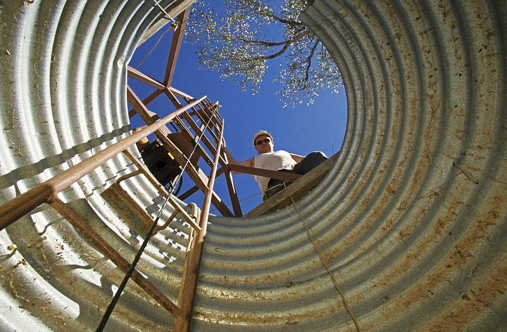 Mining shaft, Lightning Ridge, NSW, Australia