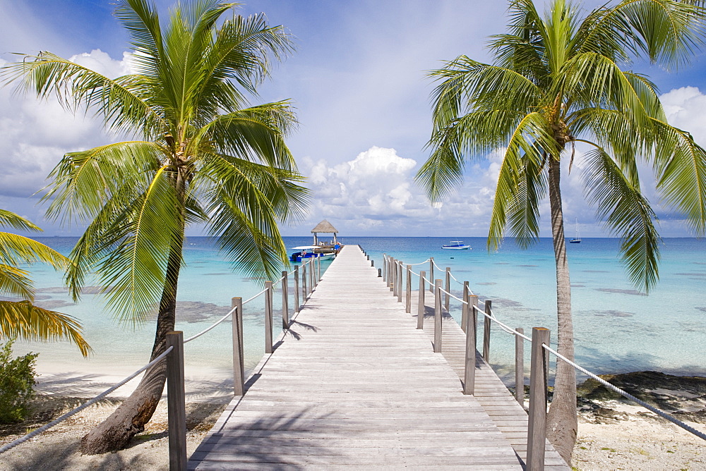 Pier at Le Maitai Dream Fakarava Hotel, Fakarava, The Tuamotus, French Polynesia