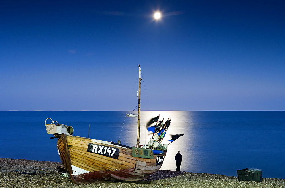 Beach in Hastings, East Sussex, England, Europe