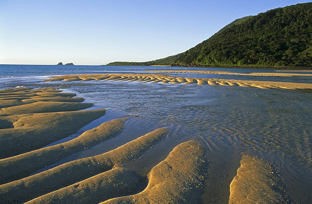 Sand ripples, Brampton Island, Holiday Island, Great Barrier Reef, Queensland, Australia