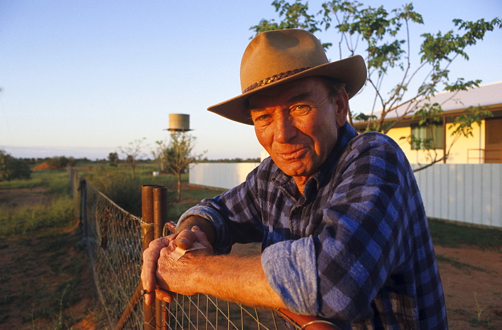 portrait, boundary rider, near the dog fence, South Australia, Australia