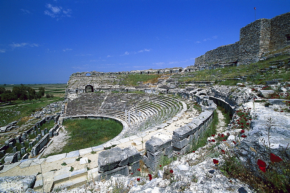 Roman theatre in the ancient city of Milet, Turkey