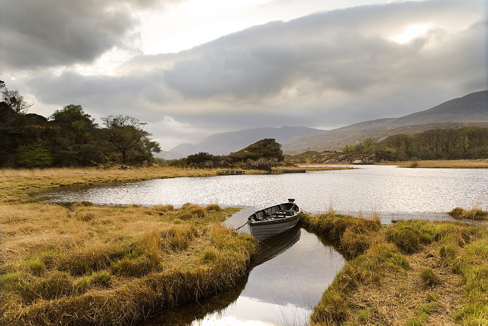 Mountain landscape in Killarney National Park, County Kerry, Ireland, Europe