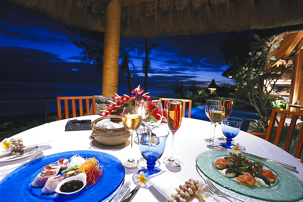 Private Dinner, Royal Villa, Hotel Oberoi, Mauritius