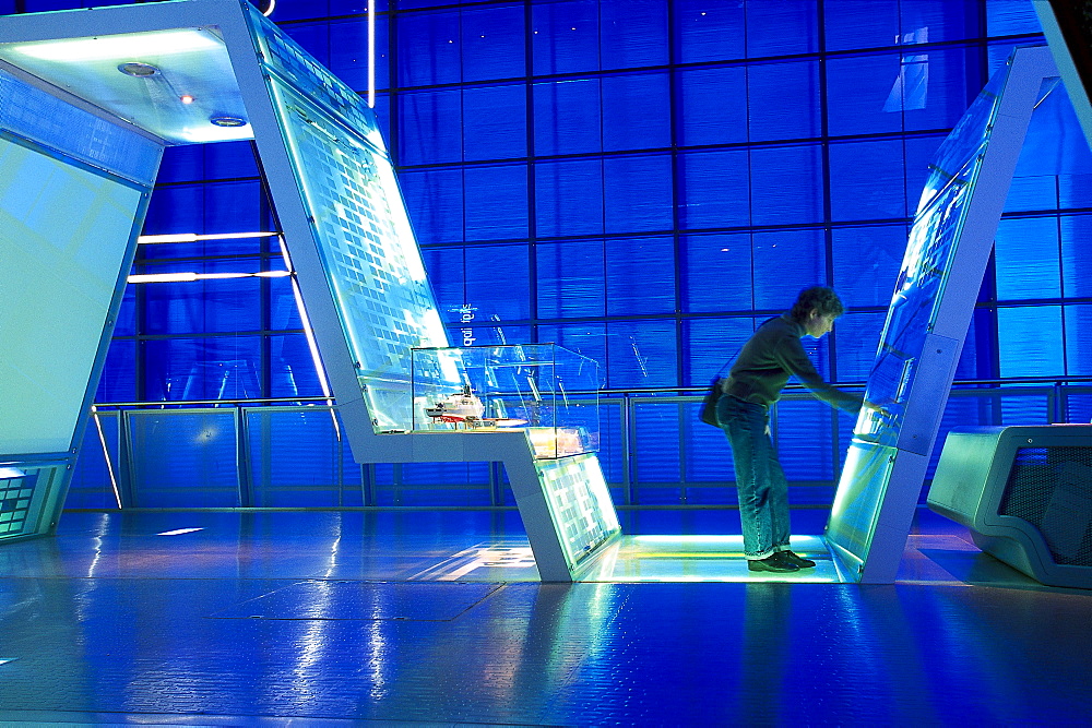 Interior with illumination, Science Museum, Welcome-Wing, London, United Kingdom
