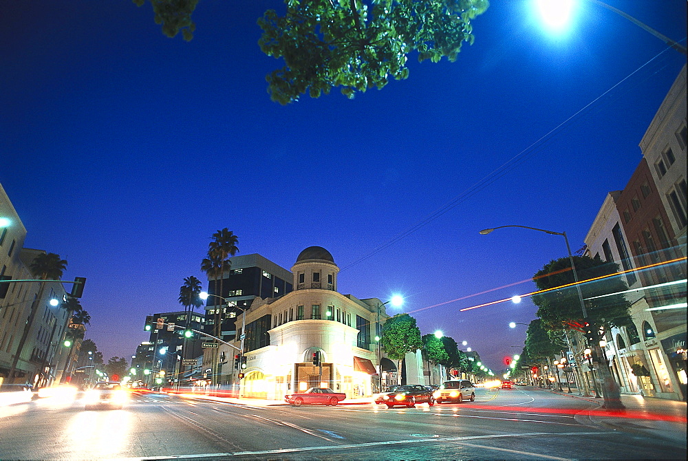 Rodeo Drive, Wilshire Boulevard, Beverly Hills, Los Angeles, USA