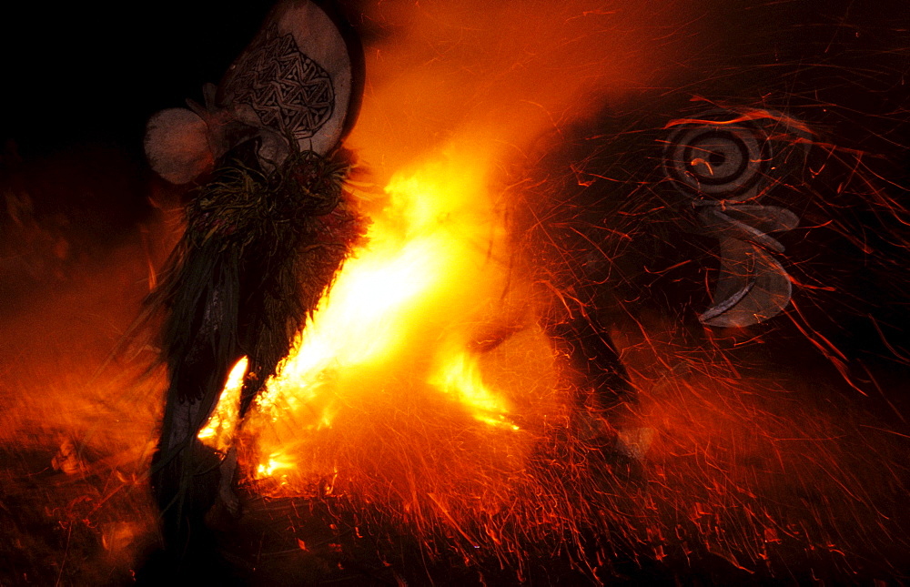 Baining Fire Dance, Rabaul, East New Britain, Papua New Guinea, Melanesia