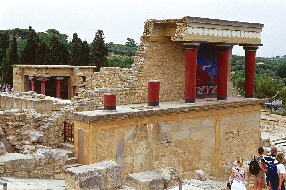 Minoian Palace, Knossos near Iraklion, Crete, Greece