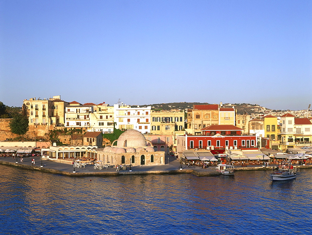 Mosque of the Janitschars, Venetian Harbour, Chania, Crete, Greece