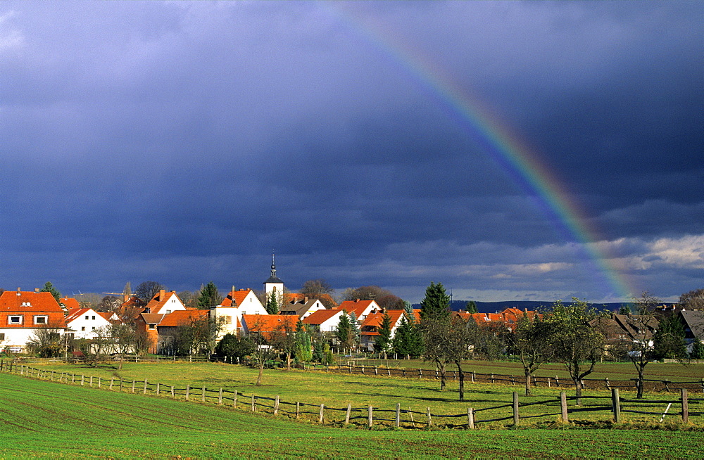 Europe, Germany, Lower Saxony, view of Rosdorf