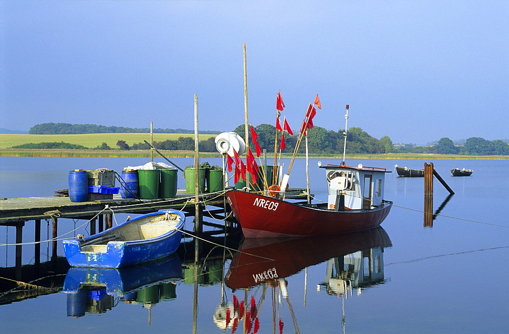 Europe, Germany, Mecklenburg-Western Pomerania, isle of Ruegen, fishing harbour Gobbiner Haken