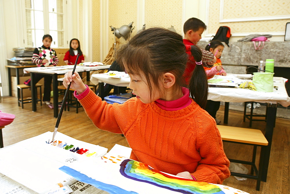 childrens palace, former Marble House, 1931, ballett, after school education for gifted children, painting class