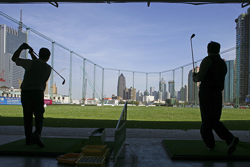 Pudong, Driving range, near Jinmao Tower, golf, sport